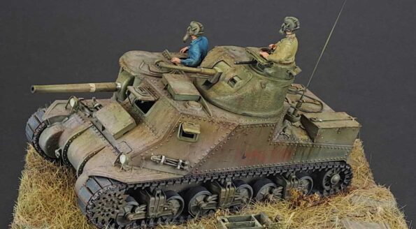 Poluszko-Pole, diorama z czołgiem M3 Lee